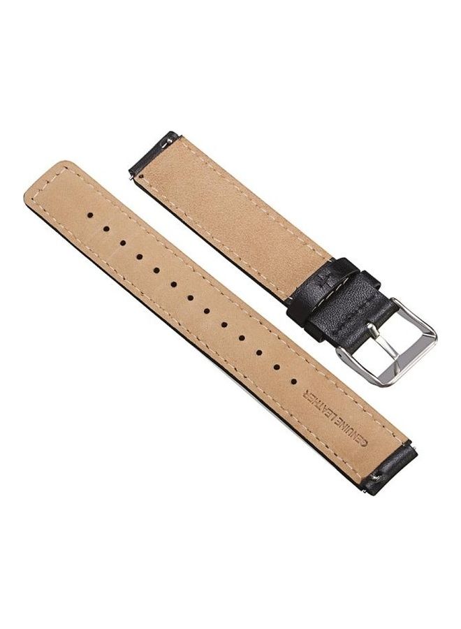 NIBEMINENT Smart Bracelet Leather Strap For Huawei Band 3 Black - Image 2