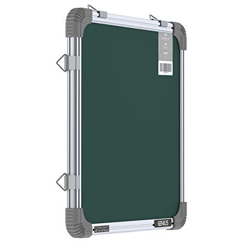 Pragati Systems Genius Melamine (Non-Magnetic) Chalkboard for Kids & Home with Lightweight Aluminium Frame | Portable & Featherlight Chalk Writing Board | Extra Small Size 1x1 Feet (Pack of 1) - Image 1