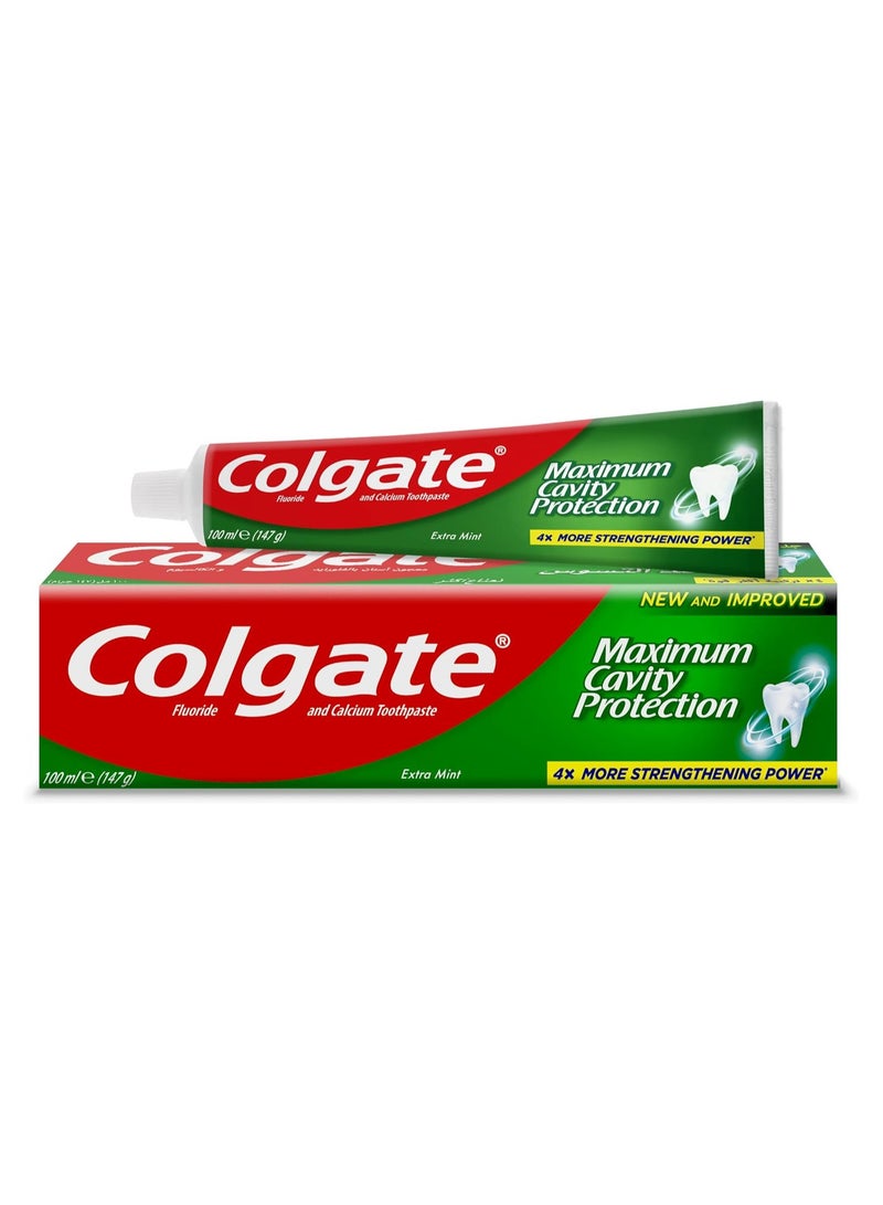 Colgate Maximum Cavity Protection Extra Mint Anti Cavity Toothpaste, 100 Ml - Image 1