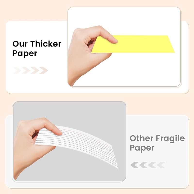 Ciphyfee Index Cards 3x5 Inch, 300sheets, Flash Cards, Blank Colored Note Cards Paper For Studying, Schools Supplies, College, Office And Home Organization, Note Taking Supplies - Image 4
