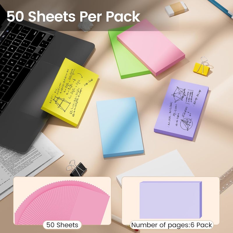 Ciphyfee Index Cards 3x5 Inch, 300sheets, Flash Cards, Blank Colored Note Cards Paper For Studying, Schools Supplies, College, Office And Home Organization, Note Taking Supplies - Image 3