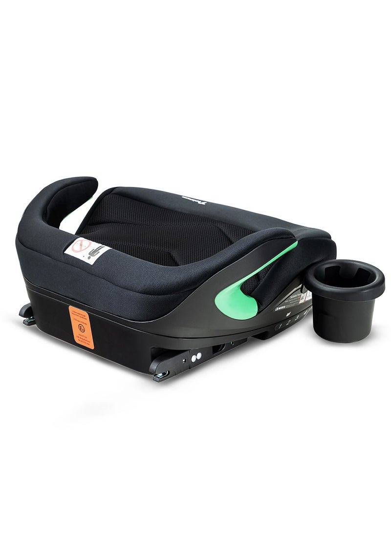 TEKNUM Car Seat I-Size Booster with 4 Reclining Mode & Isofix - Black