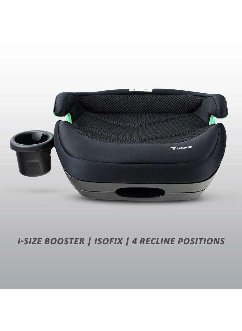 TEKNUM TEKNUM Car Seat I-Size Booster with 4 Reclining Mode & Isofix - Black  - Image 3