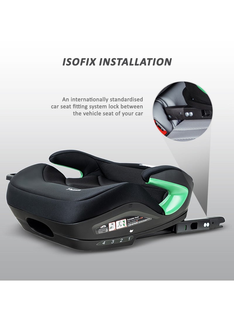 TEKNUM TEKNUM Car Seat I-Size Booster with 4 Reclining Mode & Isofix - Black  - Image 5