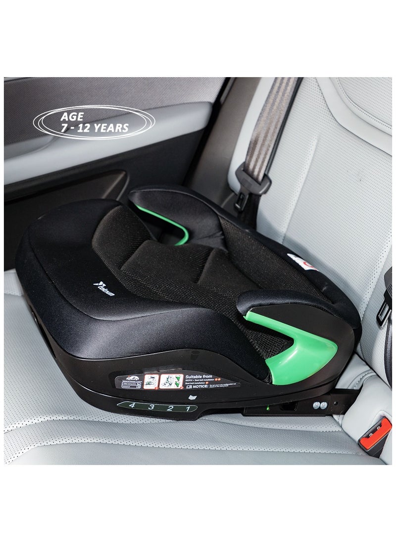 TEKNUM Car Seat I-Size Booster with 4 Reclining Mode & Isofix - Black