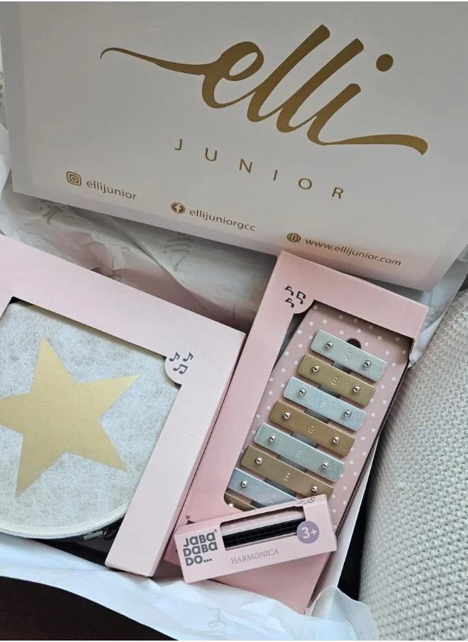 إيلي جونيور Pink Musical Instrument Set of 3 with Gift Box