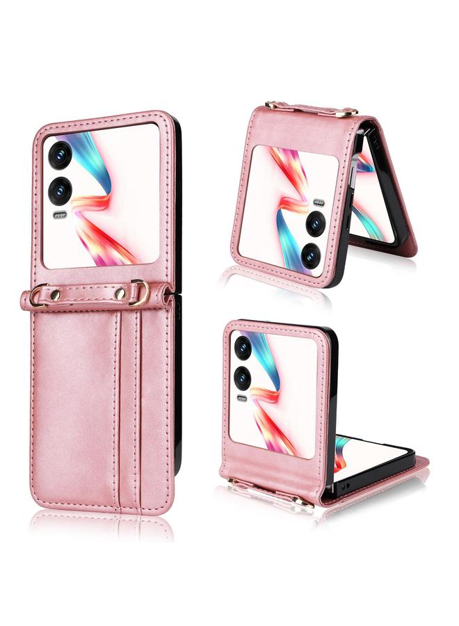 Zaboon Case For Infinix Zero Flip Crossbody Card Bag PU Folding Phone Case - Image 1