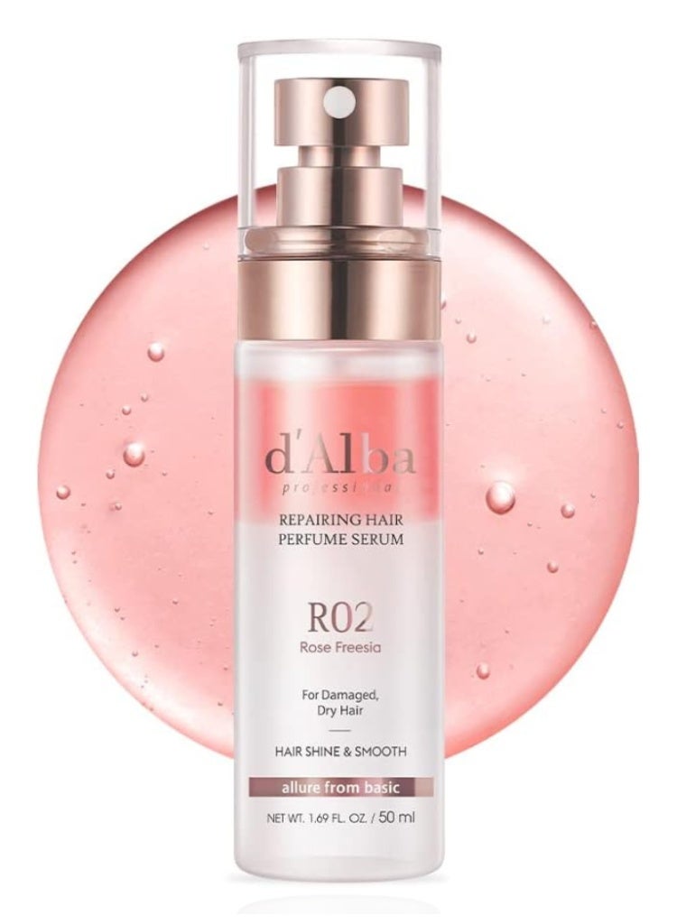 d'Alba Damaged, Frizzy Hair Repair – d'Alba White Truffle Hair Perfume Serum 50ml for Shine, Softness & Breakage Control  – Shine, Damage Repair & Long-Lasting Freshness for Silky Hair - Image 1