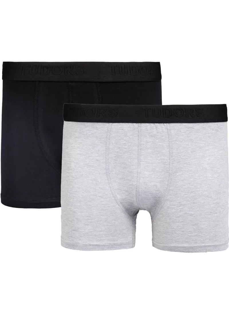 Tudors Men's 2-Pack Cotton Lycra Flexible Fabric Boxer