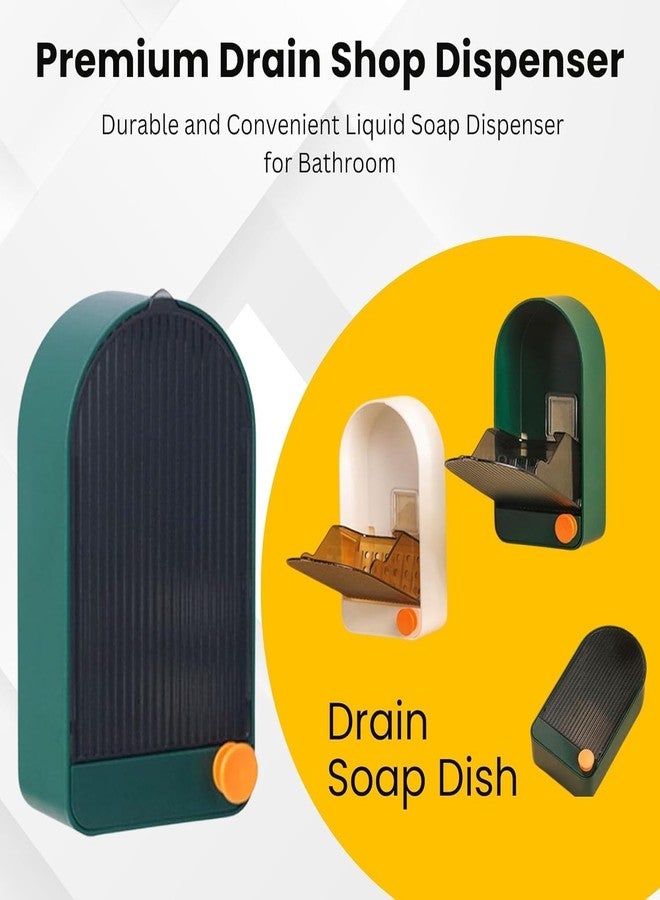 Copelle Pack of 2 Premium Plastic Creative Wall Mounted Bathroom Soap Box Holder Soap Dish with Drainage Box Soap Box with Lid Single - Image 4