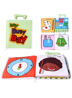 KASTWAVE Baby Cloth Books, Baby Soft Books Quiet Book for Toddlers, Baby Bath Cloth Book, Early Learning Babies First Books Gifts for 0-3-Year-Old Toddlers  - Image 1