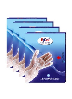 Ezee Ezee CRPL Multipurpose Disposable Hand Gloves Pack Of 400|Transparent&Disposable Gloves|Universal Size Gloves|For Gardening,Cleaning And Public Areas  - Image 1