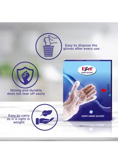 Ezee Ezee CRPL Multipurpose Disposable Hand Gloves Pack Of 400|Transparent&Disposable Gloves|Universal Size Gloves|For Gardening,Cleaning And Public Areas  - Image 4