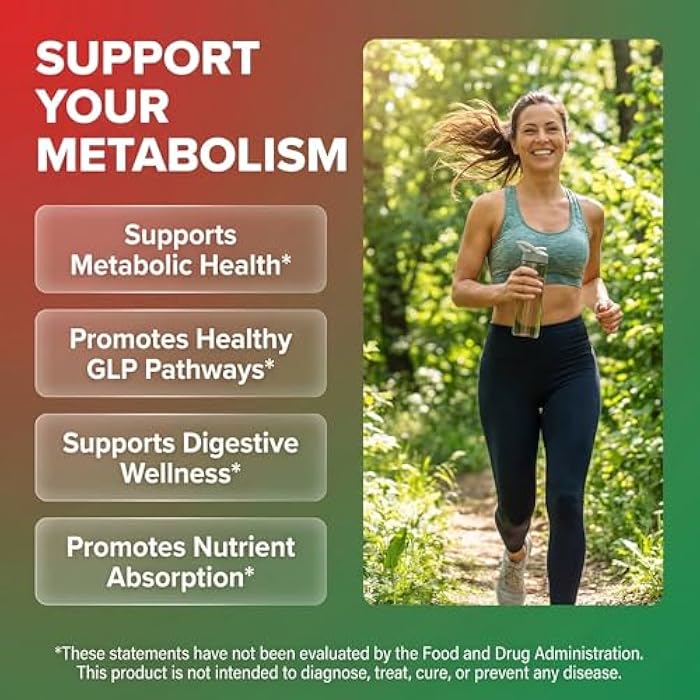 Clean Nutraceuticals GLP1 Supplement Berberine Ceylon Cinnamon Apple Cider Vinegar Chromium Turmeric Gut Health Digestive Balance 60 Vegan Capsules by Clean Nutra - Image 2
