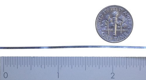 uGems Bezel Wire - Very Small Cloisonné Strip, .999 Fine Silver Flat, 0.060" Width x 0.005" Thickness, 24 Inches - Soft Temper for Jewelry Making - SKU: j-ss08808 - Image 4