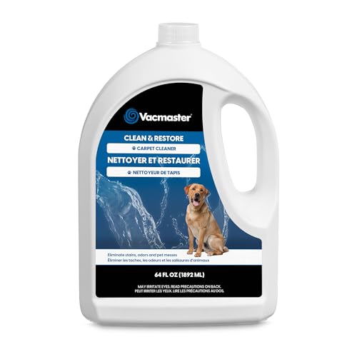 Vacmaster CCS03 Carpet Cleaner Shampoo Solution, 64 oz Spot & Stain Formula for All Carpets, Upholstery & Area Rugs - Image 1