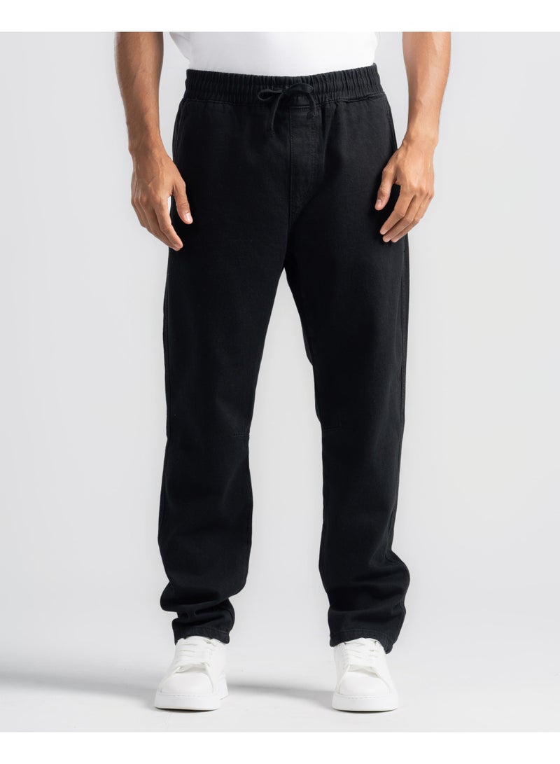 دوت بنطلون جينز بتصميم جوجر - Image 1