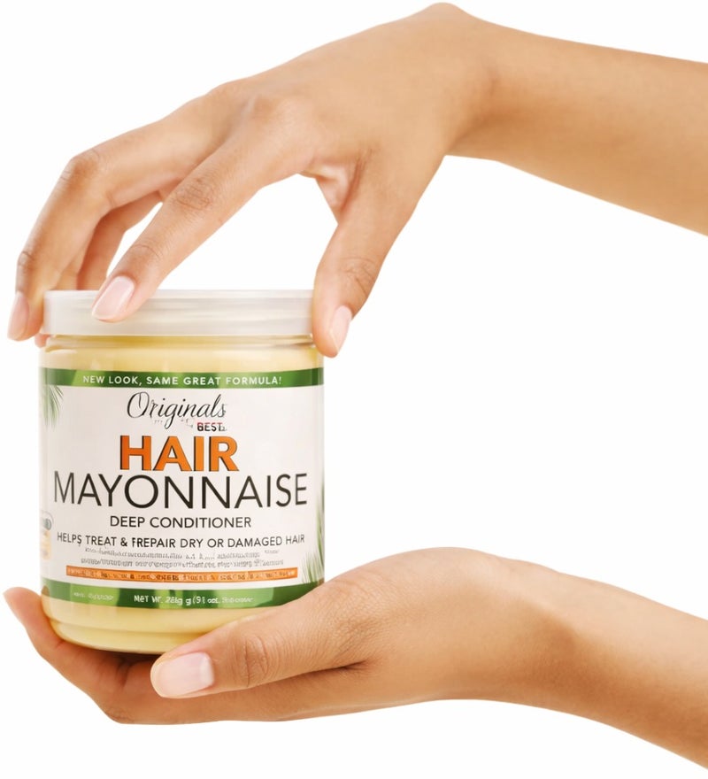 Africas Best Originals by Africa’s Best Hair Mayonnaise Deep Conditioner 15oz | Deep Conditioning Hair Treatment for Dry, Damaged & Overprocessed Hair - Image 3