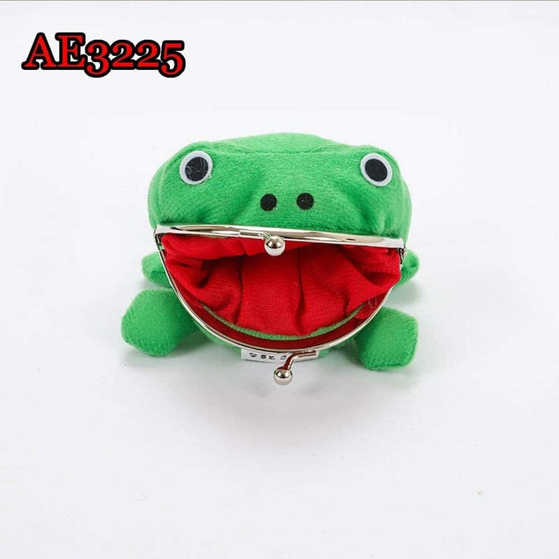 VIUJUH Cosplay Anime Frog Coin Purse Cute Pouch Wallet Small Money Bag Plush Toy for Funny 3225 (Frog-3325) - Image 3