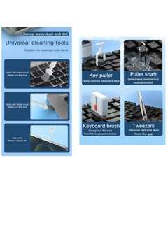 OUYoo OUYoo Keyboard Cleaning Set - 32 in 1 Keyboard Cleaner, PC Cleaning Kit with Brush, Keyboard Cleaning, Laptop Cleaning Set, Keyboard Cleaner Mobile Phone for iPhone, Tablet, Computer, Camera.（White）  - Image 4