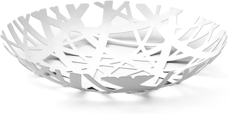 IBWell Fruit Bowl Integrated High end Modern Home Creative Fruit Basket for Counters Kitchen Countertop Home DecorWhite - Image 2