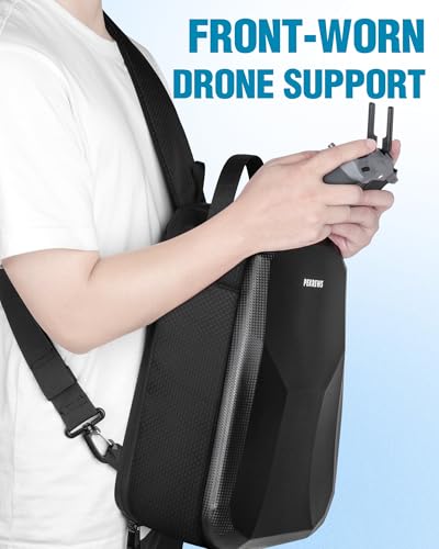 PEKREWS Air 3S Case, Portable Drone Bag Compatible with DJI Air 3, Travel Drone Backpack for DJI RC 2/N3/N2 Remote Controller, Sturdy Waterproof RC 2 Carrying Case for Fly More Combo Accessories - Image 5