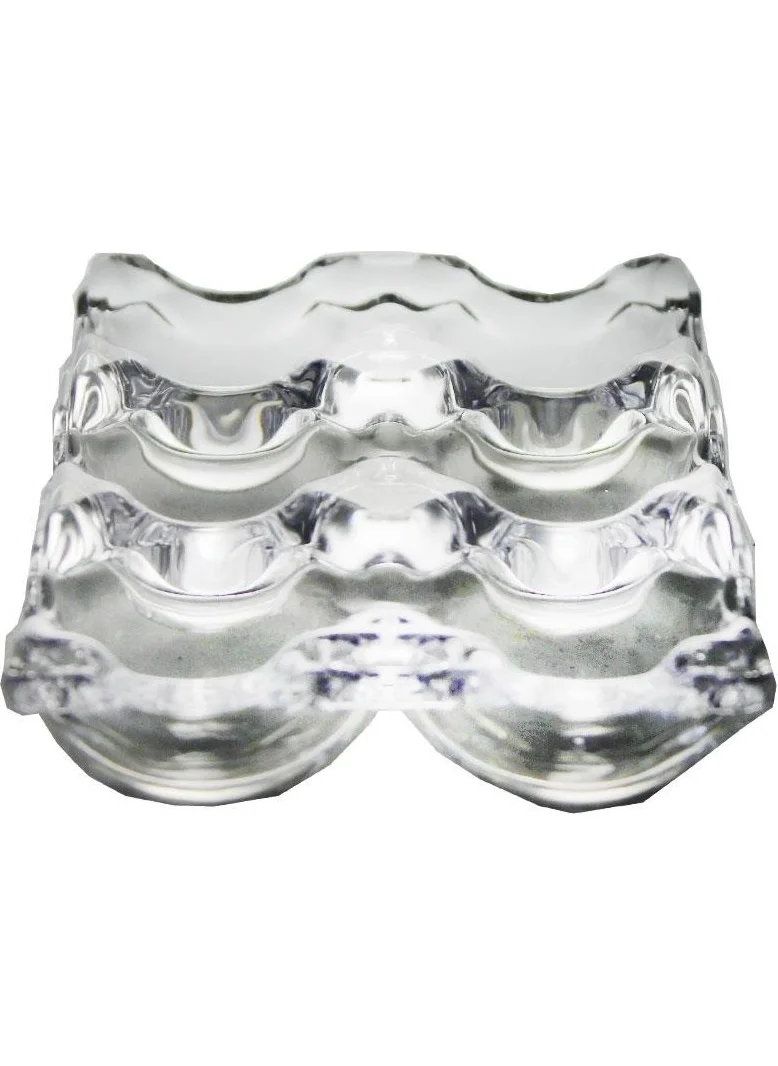 Paşabahçe Hand Made Egg Cup with 6 compartments 24256 14x9.5 Cm