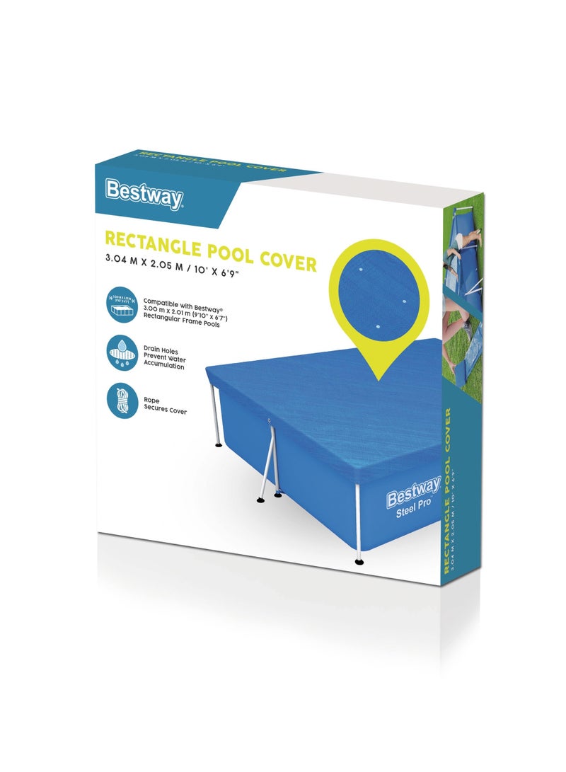 Bestway 3.00m x 2.01m Rectangle Pool Cover #58106 - Image 1