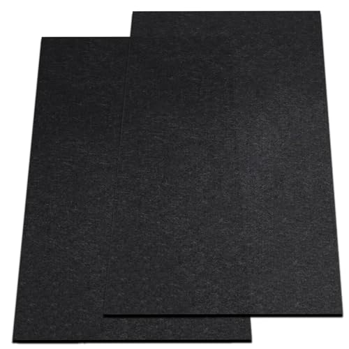 Nexboraque 2 Pack Garage Floor Mat, 60 x 36 Inch Oil Spill Mat for Under Car Driveway Mats with Waterproof Backing, Black Reusable Rubber Mat Garage Mat for Protecting Surfaces - Image 1