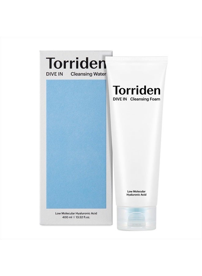 Torriden DIVE-IN Cleansing Foam Face Wash 5.07 fl oz., Hydrating Daily Facial Cleanser for All and Sensitive Skin, with Hyaluronic Acid, Panthenol, Allantoin | Vegan and Cruelty Free - Image 1
