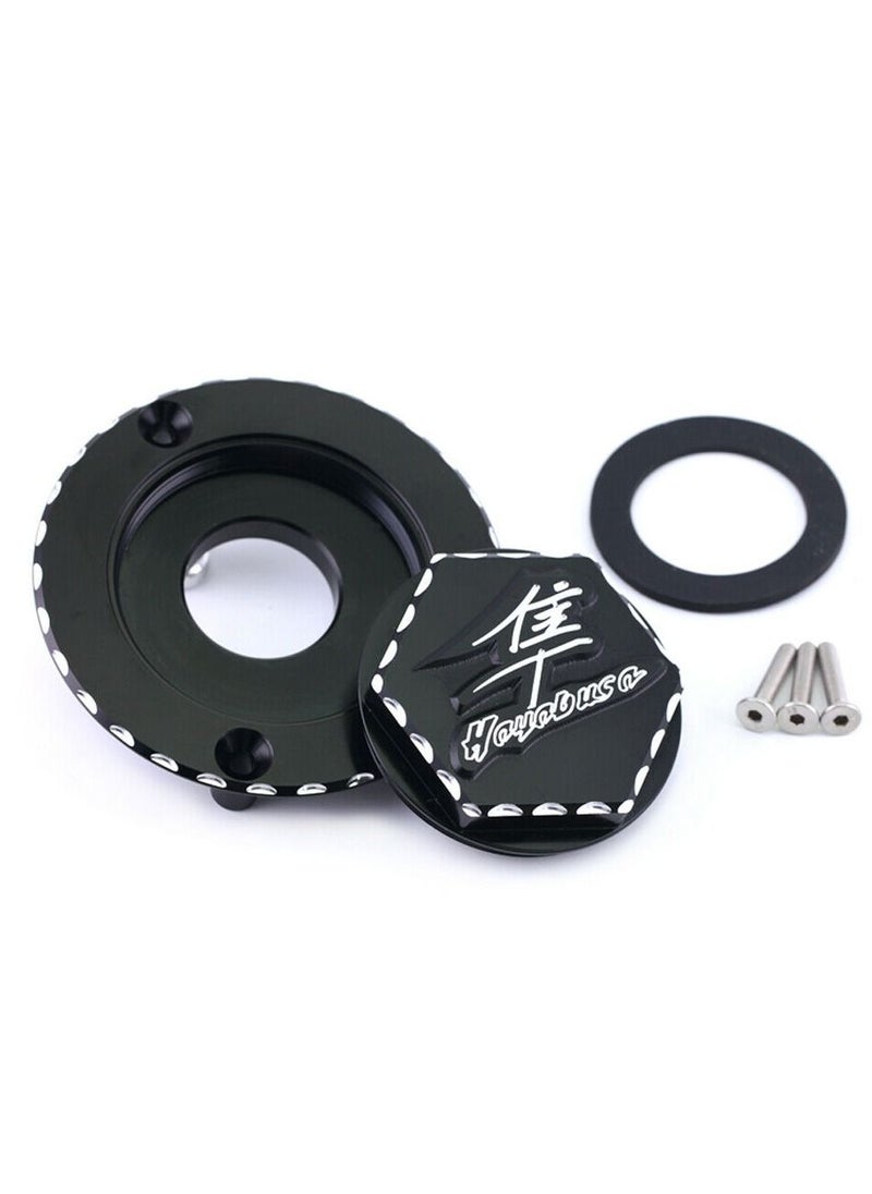 Suzuki 3D Fuel Tank Gas Cap Cover, Compatible with SUZUKI HAYABUSA GSX1300R 2008-2020  - Image 2