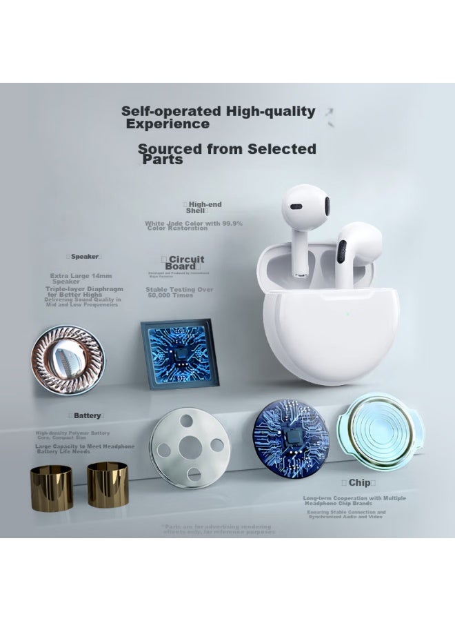 WITGOER Zhiguozhe Bluetooth Earphones Compatible With Huawei Honor Phones, Semi-in True Wireless Mate60, Long Battery Life, High Sound Quality, Noise Reduction, Universal For Oppo, Xiaomi, Vivo - Image 3