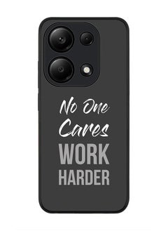 Stylizedd Rugged Black Edge Case for Xiaomi Redmi Note 13 Pro 4G / Xiaomi Poco M6 Pro 4G, Slim fit Case Thin Cover -   Work Harder  - Image 1