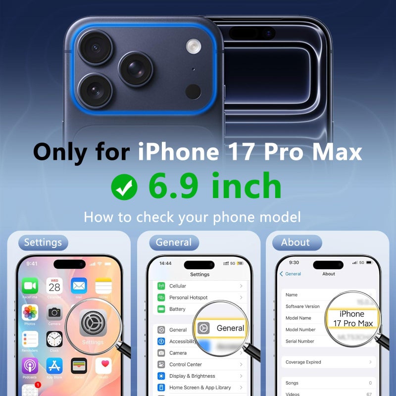 BENTOBEN Magnetic for iPhone 17 Pro Max Case, Cute Wavy [Full Camera Protection][Compatible with MagSafe] Matte Anti-Slip Bumper Women Girls Boys Protective Cover for 17 ProMax 6.9", Desert Titanium - Image 3