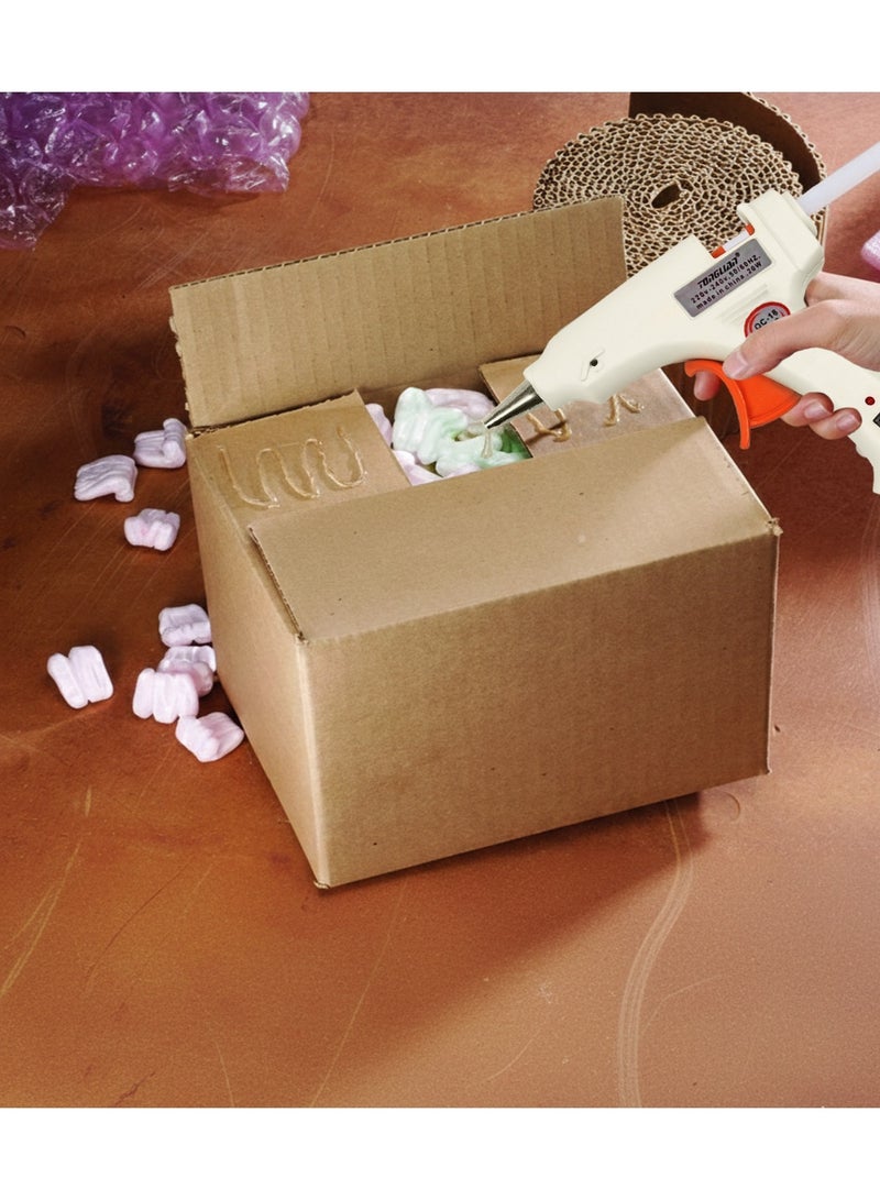 Hot Glue Gun Set 20W with 50pcs Glue Sticks – Safe Mini Glue Gun for Kids & DIY Crafts, Fast Heating, Anti-Drip Precision Nozzle, Home Repairs, School Projects, Arts & Decorations (White) - Image 4