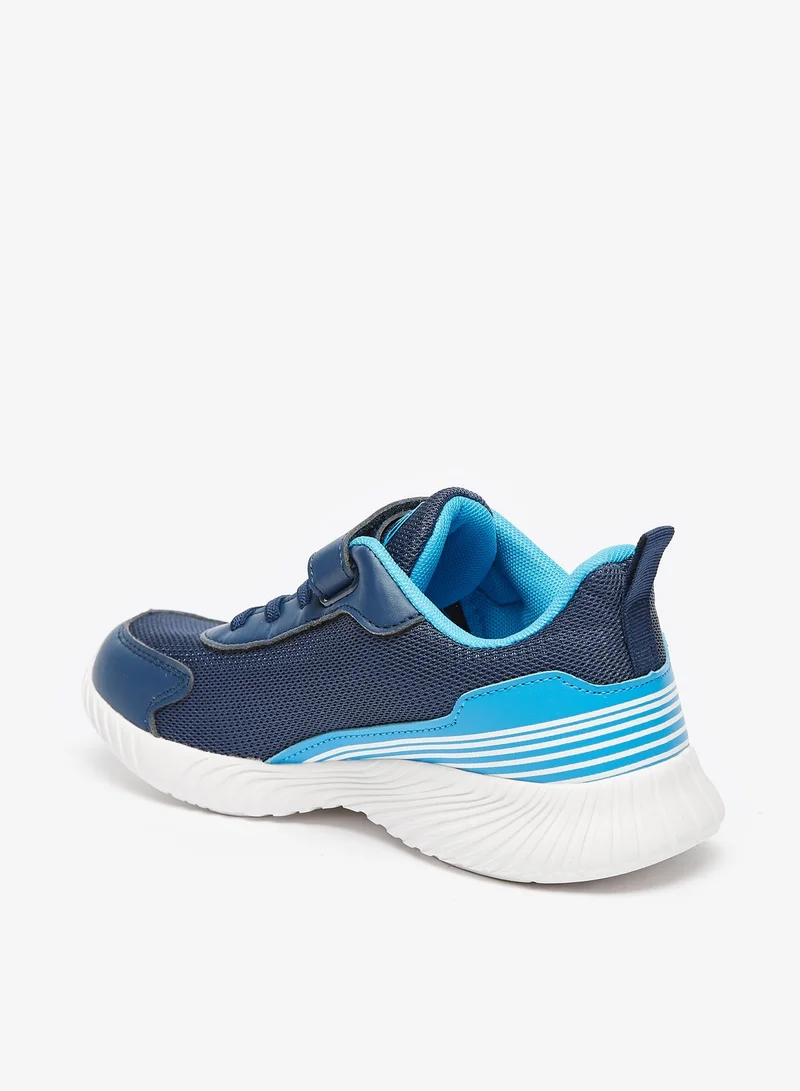 أوكلان Textured Sports Shoes with Hook and Loop Closure