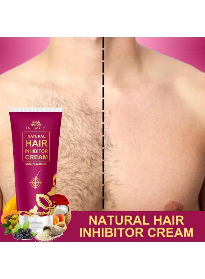 INTIMIFY كريم مثبط الشعر INTIMIFY، مثبط شعر دائم، مثبط شعر للنساء، كريم مثبط شعر دائم، مثبط شعر للرجال (100 جرام) - Image 4