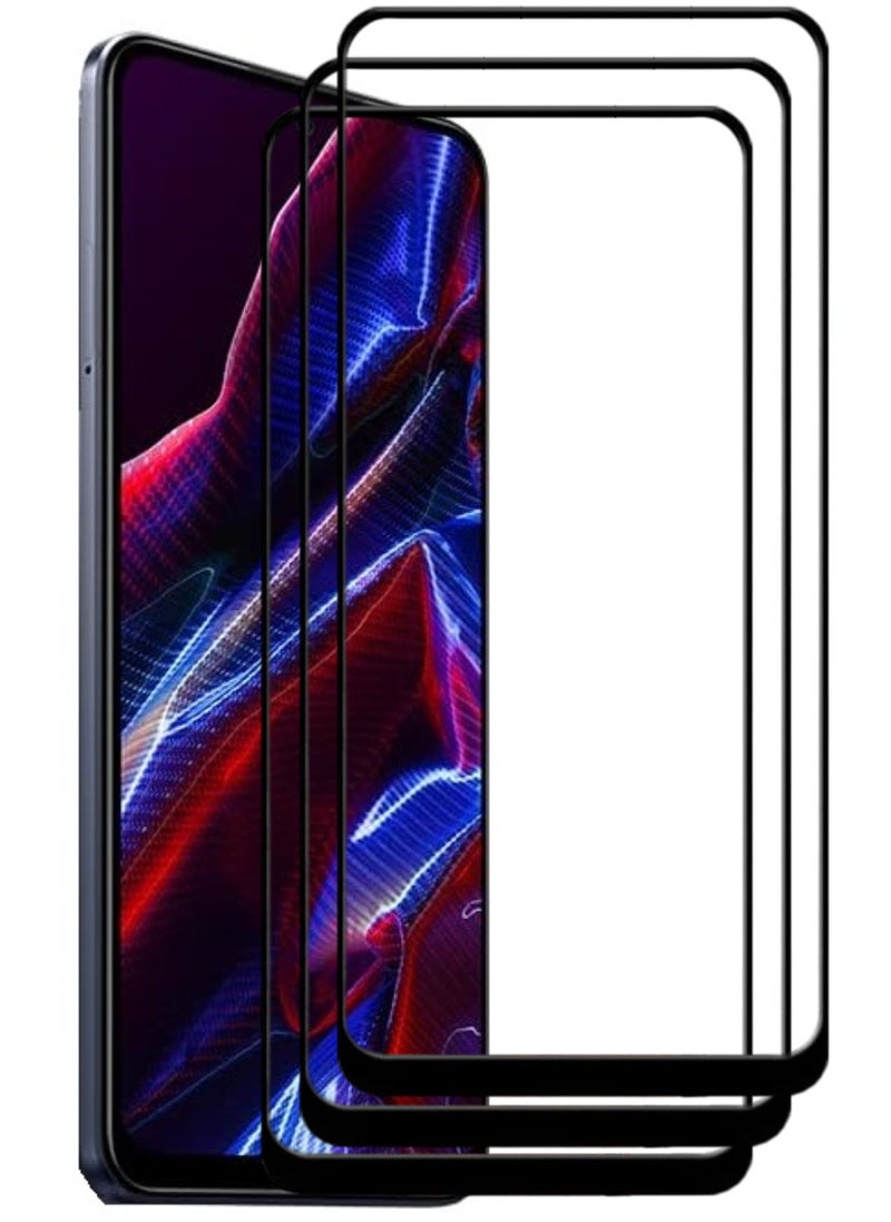 ACLIX 3 Pieces Antistatic ESD Dustproof Premium Quality High Definition Tempered Glass Screen Protector Designed For Xiaomi Poco X5 - Image 1