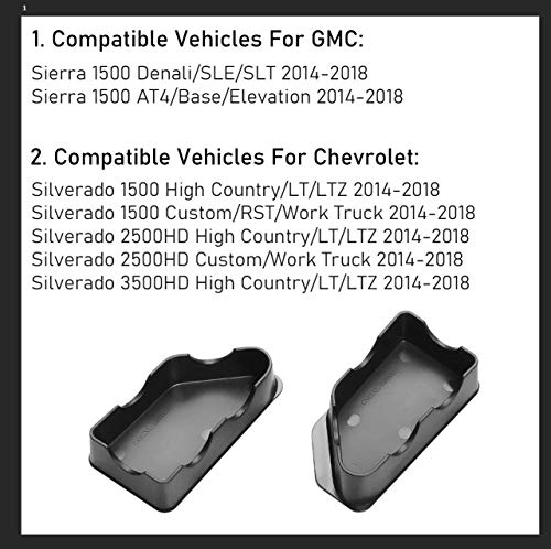 TTCR-II لأغطية ثقوب دعامات سرير GMC سييرا و شيفروليه سيلفرادو 2014-2018، أغطية دعامات شاحنة بونيو  (2 عبوات) - Image 3