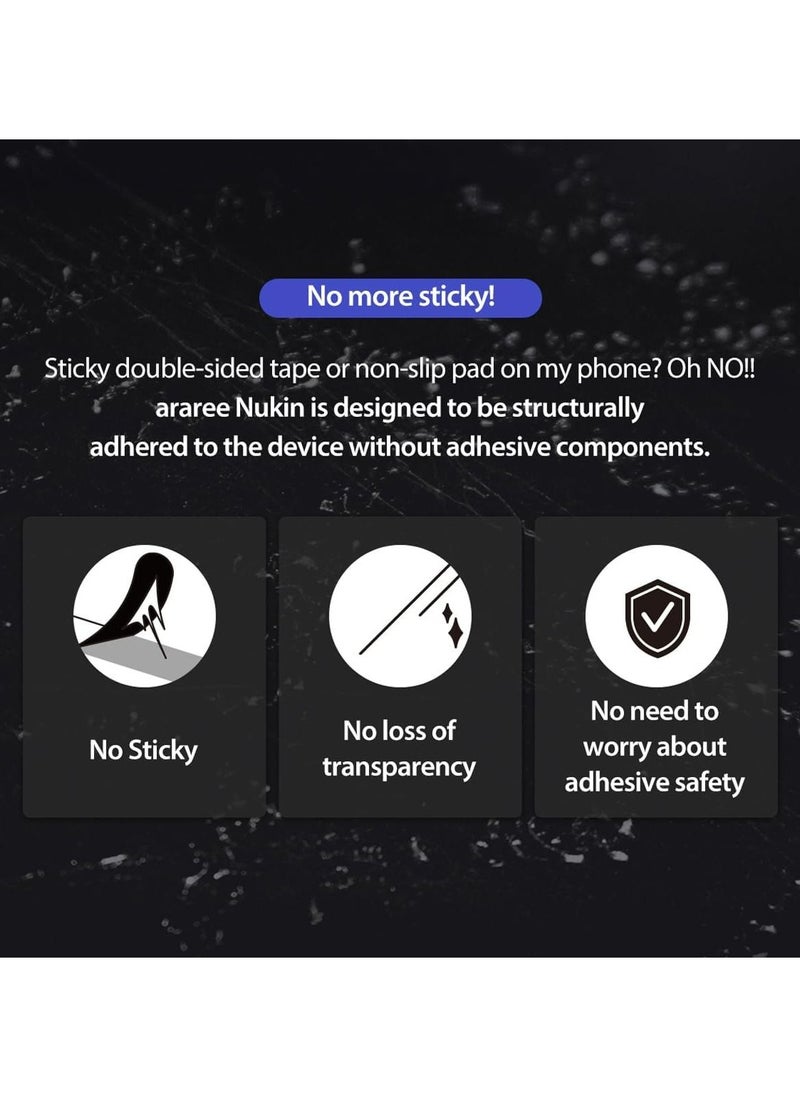araree - Nukin Samsung Galaxy Z Flip 5 Case - Ultra-Thin Transparent Cover | Scratchproof, Sturdy, Minimalist Hard PC Case | Anti-Yellowing, Non-Slip Grip, Snap-On Design | RoHS Certified - Clear Matte - Image 1