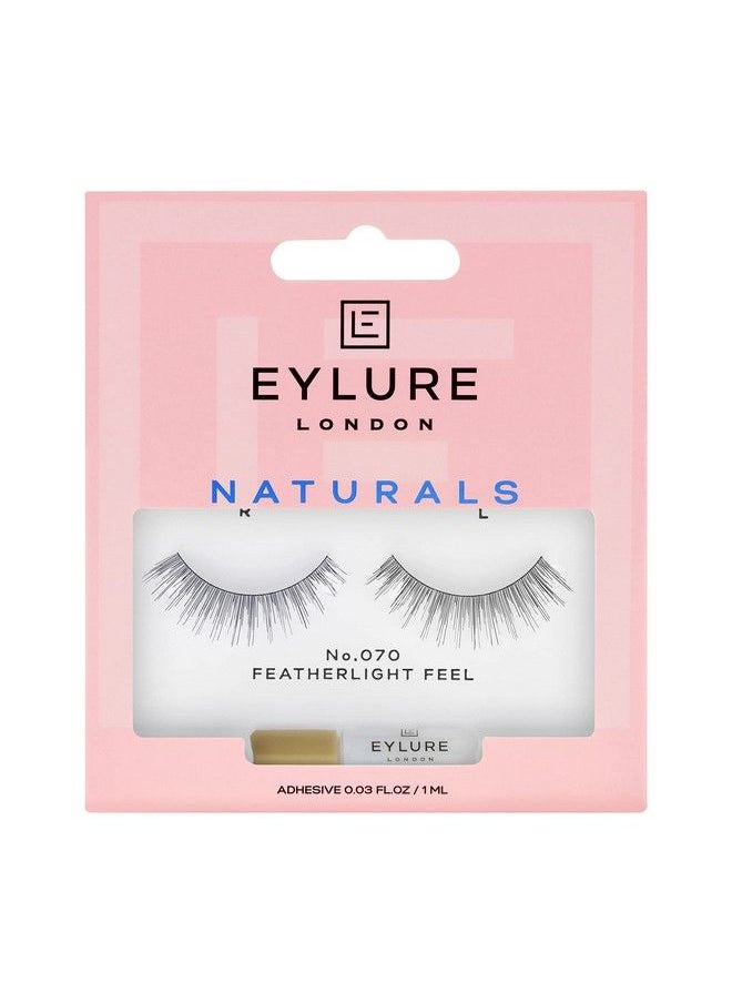 EYLURE - London False Eyelashes Naturals No. 070 Featherlight Feel Lashes With Adhesive - Image 1