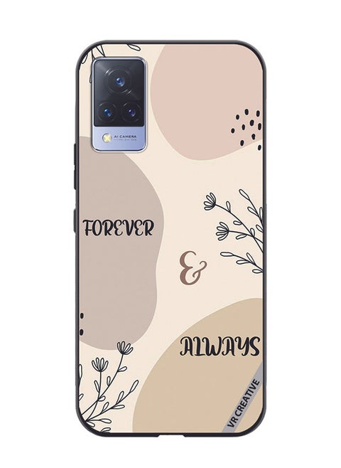Protective Case Cover For Vivo V21 5G Forever And Always Design Multicolour
