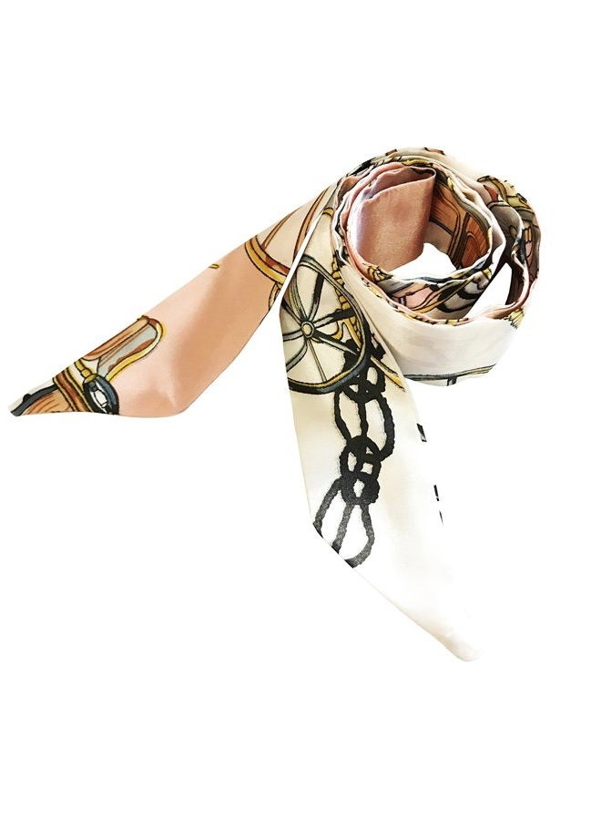 MosBug Fashion Bag Handbag Handle Ribbon Scarf Package Band Hair Head (Pattem A) - Image 4