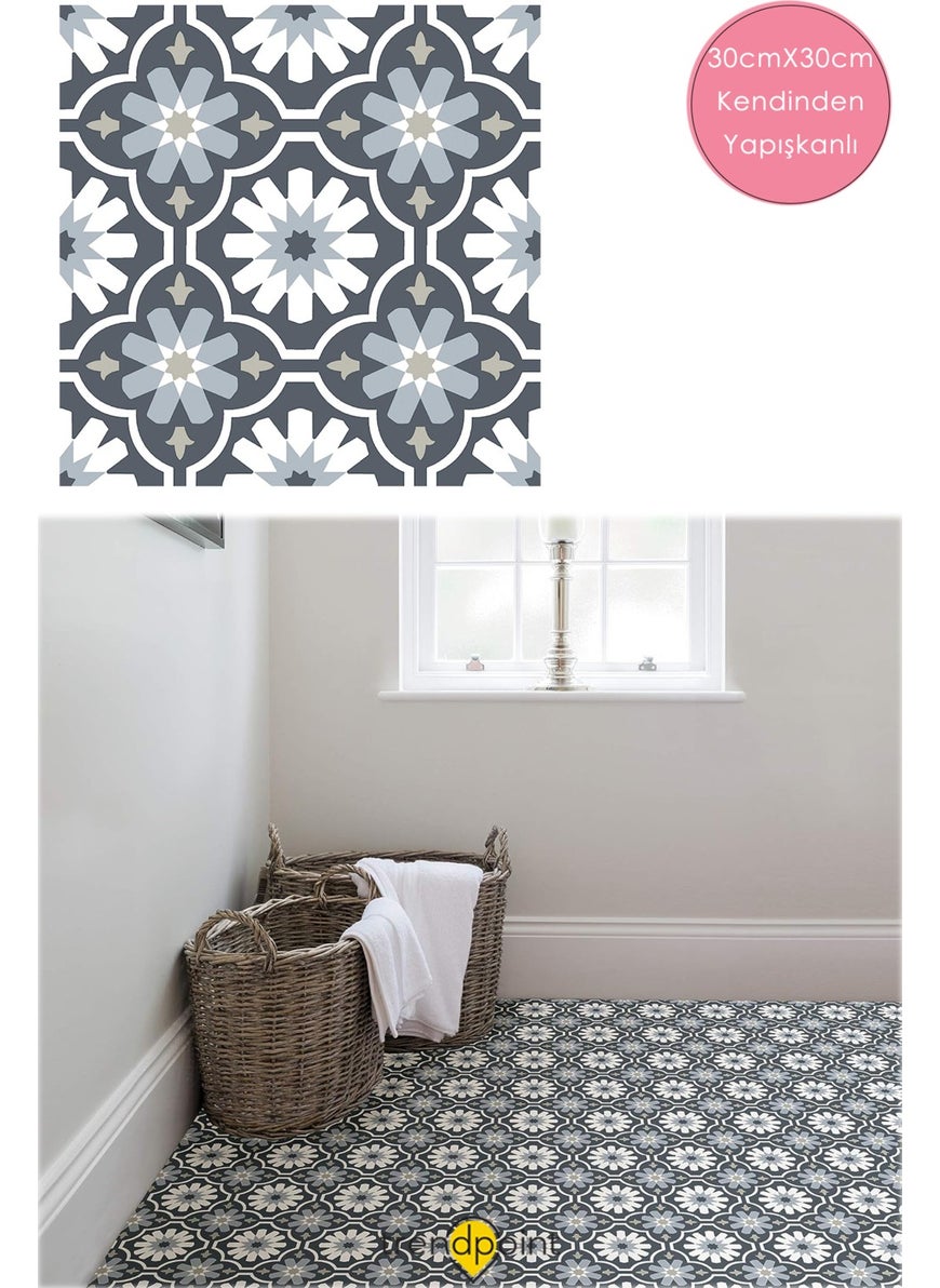 Trendpoint 1 قطعة تغطية أرضية وجدران من Lvt ذاتية اللاصق 30CM×30CM بلاط مطبخ حمام مدخل  - Image 1