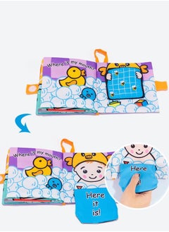 Y&D Baby Cloth Books, Touch & Feel Crinkle Soft Book for Babies, Infants Toddler Early Development Interactive Stroller Toys with Interactive, Washable Fabric Pages (Peek a Baby)  - Image 5