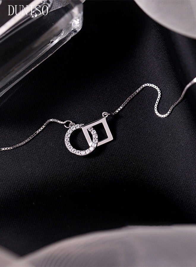 DUNISO Drop-Shaped Pendant Necklace For Women and Girls Trendy Fashion Accessories with a Unique Minimalist Vibe Fashion Jewelry Dress Accessories - Image 3