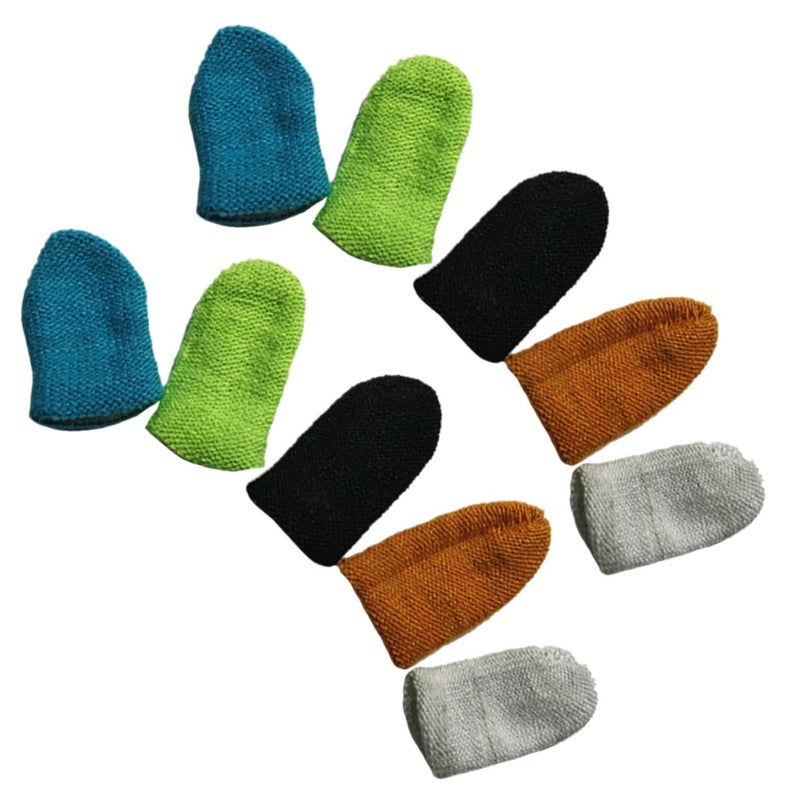 Anti Sweat Non Slip Static Finger Sleeves 10 Pieces Random Color Touch Screen Covers - Image 2