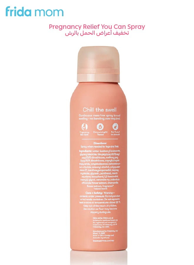 Frida Mom Pregnancy Leg + Foot Swell Spray | 3.4 oz | Cooling Relief for Achy Legs & Swollen Feet | Made in USA | Pregnancy-Safe Ingredients | Vitamin E & Squalene | 360° Spray - Image 5