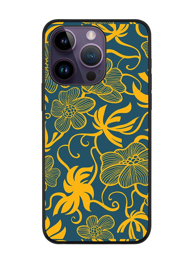 Stylizedd Rugged Black edge case for Apple iPhone 14 Pro Slim fit Soft Case Flexible Rubber Edges Anti Drop TPU Gel Thin Cover - Euro Pattern - Image 1