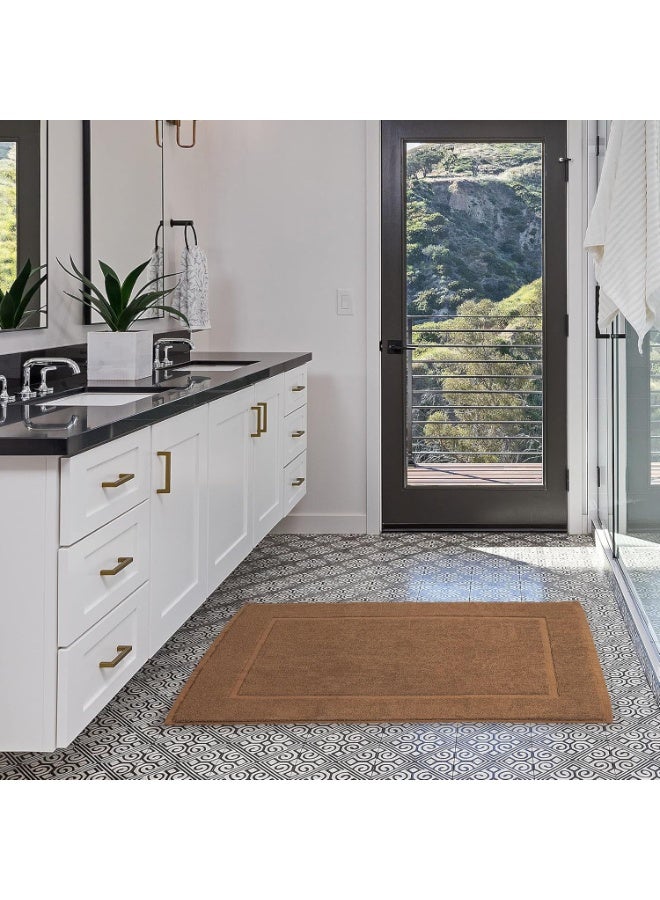 Bliss Casa - Bath Mats (2 Pack, 50 x 80 cm) - 1000 GSM Bathroom Mat for Toilets, Super Soft and Extra Absorbent Floor Mats For Elegant Look - Image 3